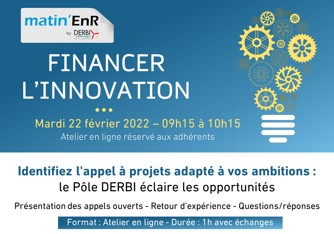 Financer l'innovation Pole Derbi Février 2022