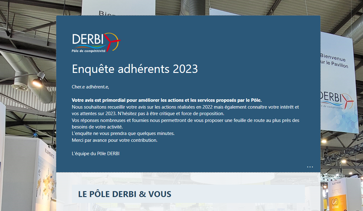 enquete adherent 2023